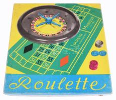 Retro roulette játék, dobozában.