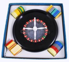 Retro roulette játék, dobozában