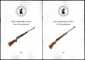 2 db Fegyverismeret füzet: Fecsó László: Blaser R8 ismétlőpuskák. + CZ 550 ismétlőpuskák. Csongrád, 2019, Diana Szakképző Iskola és Kollégium. Kiadói tűzött papírkötés.
