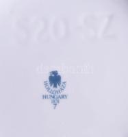 Hollóházi Szász Endre tervezte mintával díszített váza. 21 karátos arannyal kézzel aranyozott, jelze...