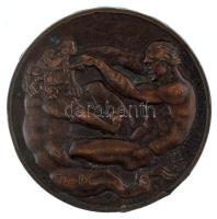 1925. "Magyar Athlétikai Club 1875-1925" kétoldalas bronz emlékérem peremén "LUDVIG B" gyártói jelzéssel. Szign.: Berán Lajos (60mm) T:VF ph., ü., patina HP 1413v