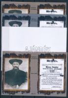 2021/08 Rózsa Sándor 4 db-os emlékív garnitúra (30.000)