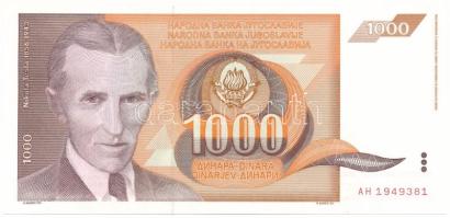 Jugoszlávia 1990. 1000D T:AU Yugoslavia 1990. 1000 Dinara C:AU Krause P#107