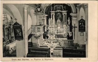 Veprinac, Apriano, Veprinaz (Abbazia, Opatija); Kirche / crkva / templom belső / church interior (EK)