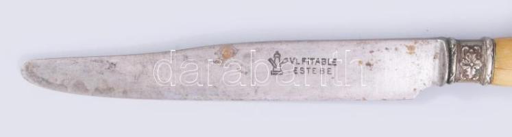 12 darab szarv nyelű kés, nagykés, combfogó