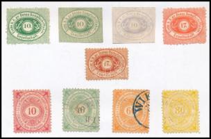 DDSG 5 db újnyomat + 4 csomagellenőrzési bélyeg