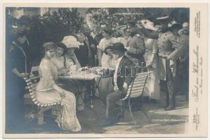 S.K.H. der Kronprinz und die Kronprinzessin von Rumänien, Prinz Karl v. Hohenzollern, der Fürst von Hohenzollern. Verlag Gust. Liersch &amp; Co. photo