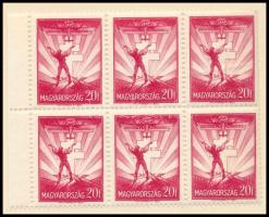1933 Repülő 20f ívszéli kilences tömb (18.000)