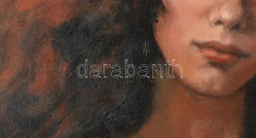 Jeckel Ferenc (1950-2012): Carmen. Olaj, farost 70x50 cm Keretben