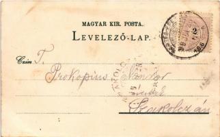 1899 Bártfa, Bártfafürdő, Bardejovské Kúpele, Bardiov, Bardejov; Deák szálloda és az új fürdőház, Fő...