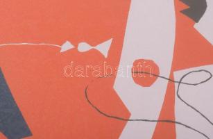 Würtz Ádám (1927-1994): Népművészet. Színes linómetszet, papír, jelzett, 28x40 cm Üvegezett keretben...