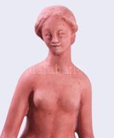 Pató Róza (1934-2018): Női akt. Terrakotta, jelzett, kis kopással, m: 28 cm