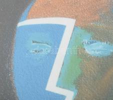 Aknay János (1949- ): (5), computer print, merített papír, jelzett, művészpéldány. hátoldalán autogr...