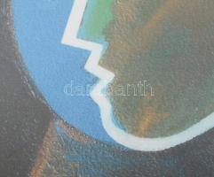 Aknay János (1949- ): (5), computer print, merített papír, jelzett, művészpéldány. hátoldalán autogr...