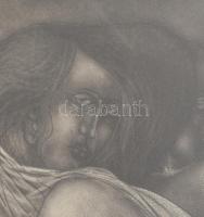 Amerigo Tot (1909-1984): Női aktok. Litográfia, papír, üvegezett fakeretben 38x25 cm