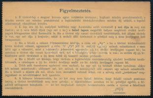 ~1898 (belül bélyeghiány / missing stamp)