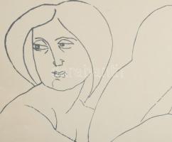 Amerigo Tot (1909-1984): Női aktok Szitanyomat, papír, jelzett, üvegezett fakeretben 44x32 cm