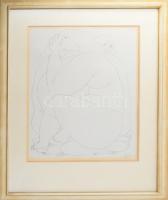 Amerigo Tot (1909-1984): Női aktok Szitanyomat, papír, jelzett, üvegezett fakeretben 44x32 cm