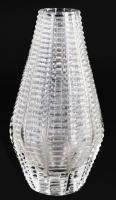 Ólomkristály váza, hibátlan, m: 15,5 cm
