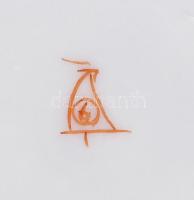 Japán vékonyporcelán teás kanna és 2 csésze alátéttel, jelzett