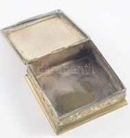 Bronz iparművész díszdoboz, 9x9 cm