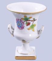 Herendi Viktória mintás váza. Jelzett, hibátlan, m: 11 cm