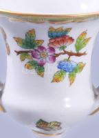 Herendi Viktória mintás váza. Jelzett, hibátlan, m: 11 cm