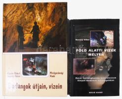 Mozsáry Gábor 2 db könyve: Mozsáry Gábor: Föld alatti vizek mélyén. Búvár-barlangkutató kalandozások Kárpát-medencei barlangokban. Dabas, 2002, Ráció kiadó. Kiadói papírkötésben; Kessler Hubert, Mozsáry Gábor: Barlangok útjain, vizein. Bp., 1985, Mezőgatdasági kiadó. Kiadói kartonált papírkötésben
