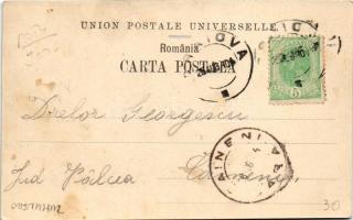 1901 Craiova, Királyi; villa. floral (wet damage)