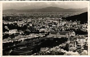 Brassó, Kronstadt, Brasov; látkép, légi felvétel / rare general view, aerial photo (Rb)