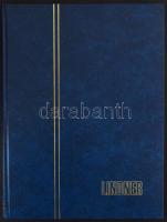 16 fekete lapos, A/4-es Lindner berakó kék borítóval, jó állapotban