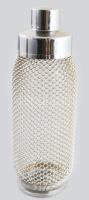 Üveg shaker, fém hálóval, m: 23 cm