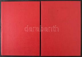 2 db 10 lapos, 40 férőhelyes blokk/levélberakó piros borítóval, jó állapotban