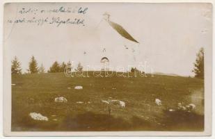 1941 Szárhegy, Gyergyószárhegy, Giurgeu-Sarheghi, Lazarea; kápolna / chapel. photo (lyukak / pinholes)