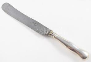 4 darab ezüst (Ag) nyelű kés, jelzett, h: 21,5 cm