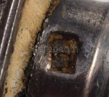 4 darab ezüst (Ag) nyelű kés, jelzett, h: 21,5 cm