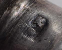 6 darab ezüst (Ag) nyelű villa, jelzett, h: 15-19 cm