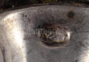 6 darab ezüst (Ag) nyelű villa, jelzett, h: 15-19 cm