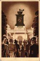 1941 Budapest Nemzetközi Vásár, Franck Pavillon, kávé reklám. Klösz kiadása / Hungarian coffee advertisement s: Gebhardt + "1941 május 5 Budapest 100 éves a magyar ipar és kiállításügy" So. Stpl (EK)