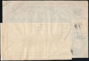 1916 Üzleti távirat 1K 44f Turul bérmentesítéssel, "BUDAPEST" - Temesvár