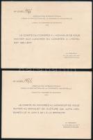 1930 Bp., meghívók az "Association Internationale pour la Protection de la Propriété Industriel...