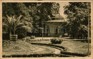 1956 Buziás, Buzias; park (gyűrődések / creases)