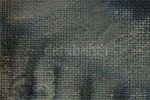 G jelzéssel: Faun fej. Olaj, vászon, kartonra kasírozva., Dekoratív keretben 16x15 cm