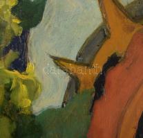 Kóka jelzéssel: Csendélet. Olaj, farost, jelzett, 50x50 cm