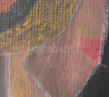 Rozsda jelzéssel: Olaj, vászon, dublírozva. 56x36 cm