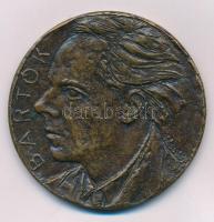 Pató Róza (1934-2018) 1988. "Bartók / Bartók Béla Hamvainak Hazahozatala Emlékére" hátoldalon "1988" gravírozással, kétoldalas, öntött bronz plakett (~63mm) Szign.:Pató T:AU