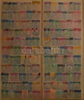 USA bélyegzett tétel, javarészt rendező anyagok, gyűjteményrész, 5 db nagyalakú és 2 db közepes bera...