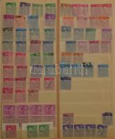 USA bélyegzett tétel, javarészt rendező anyagok, gyűjteményrész, 5 db nagyalakú és 2 db közepes bera...