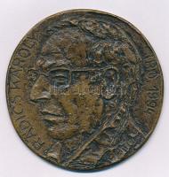 Pató Róza (1934-2018) 1994. "Rádics Károly író 1994" egyoldalas, öntött bronz plakett (~66mm) Szign.:Pató T:AU