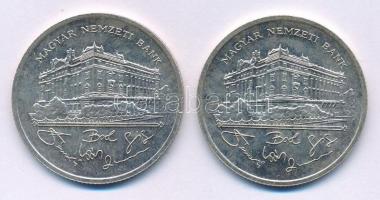 1992. 200Ft Ag "MNB" (2x) T:AU,XF patina
Adamo F13